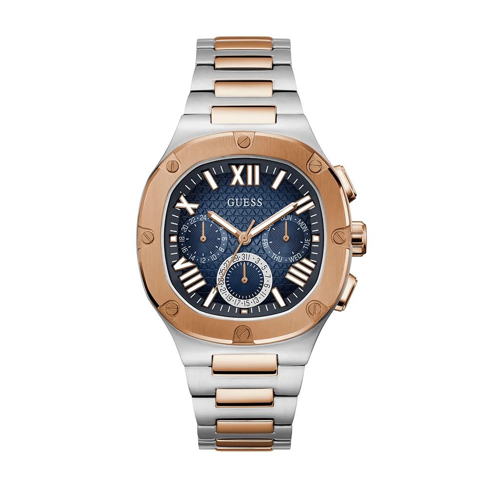 Guess Rose Gold Blue Metal Men’s Watch GW0572G4