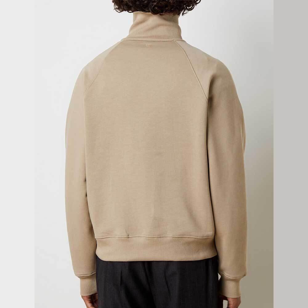 AMI Embossed De Coeur Half-Zip Men’s Sweatshirt
