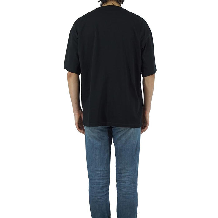DIESEL Oval D Logo T-Shirt Black Cotton Men’s Top