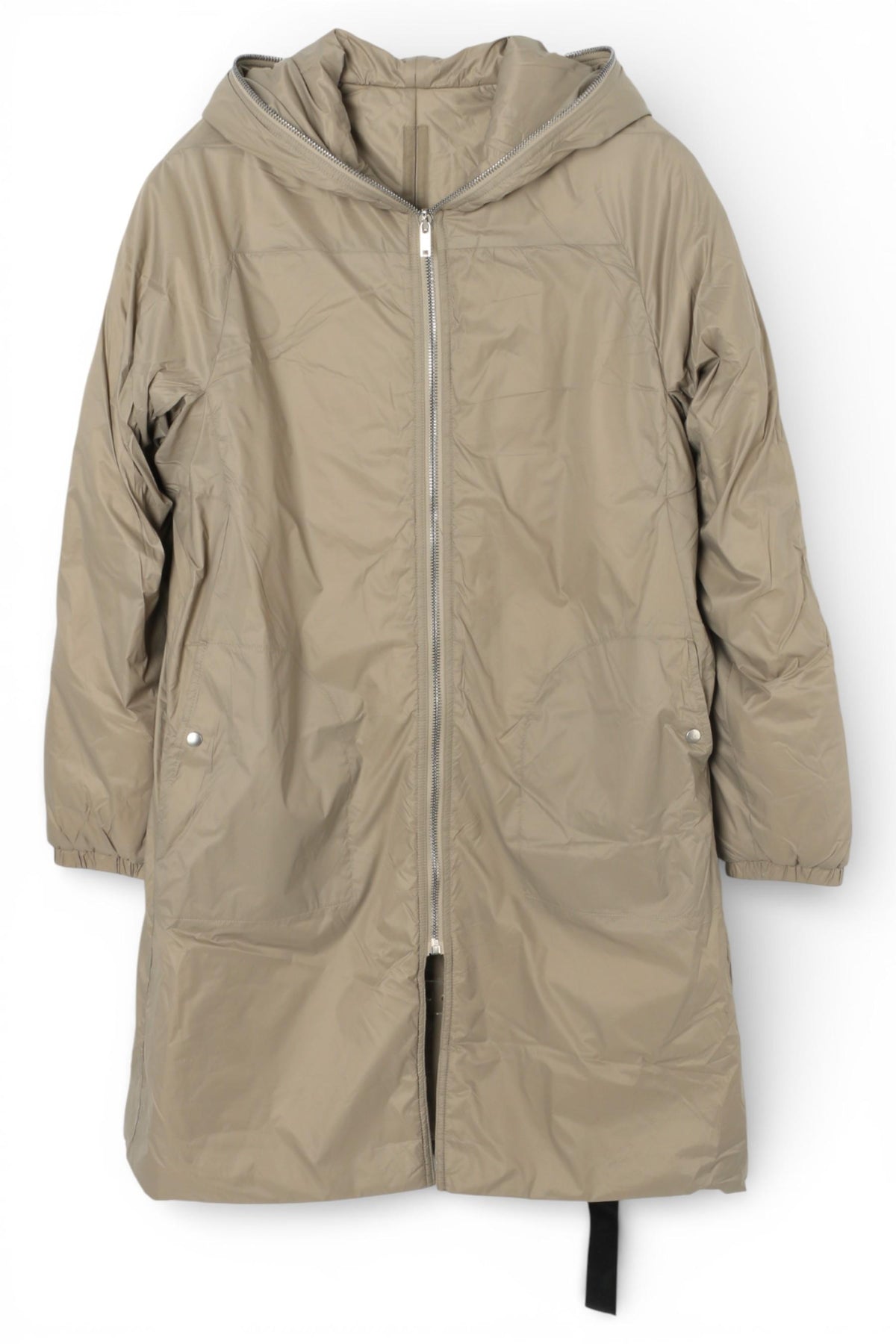 Rick Owens DRKSHDW Sealed Windbreaker Coat Dirty Pearl Nylon Coat