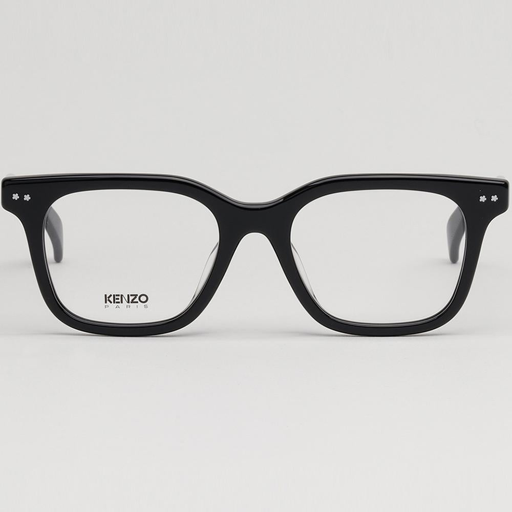 KENZO Black Square Acetate Eyeglasses Asian Fit KZ50181F001