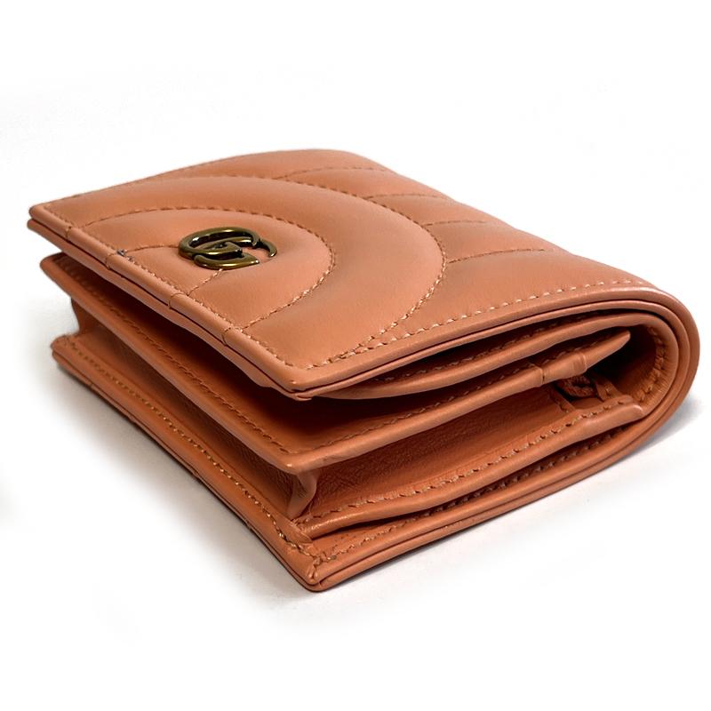 GUCCI GG Marmont Matelassé Leather Bifold Wallet Unisex 466492 AABZN 6707