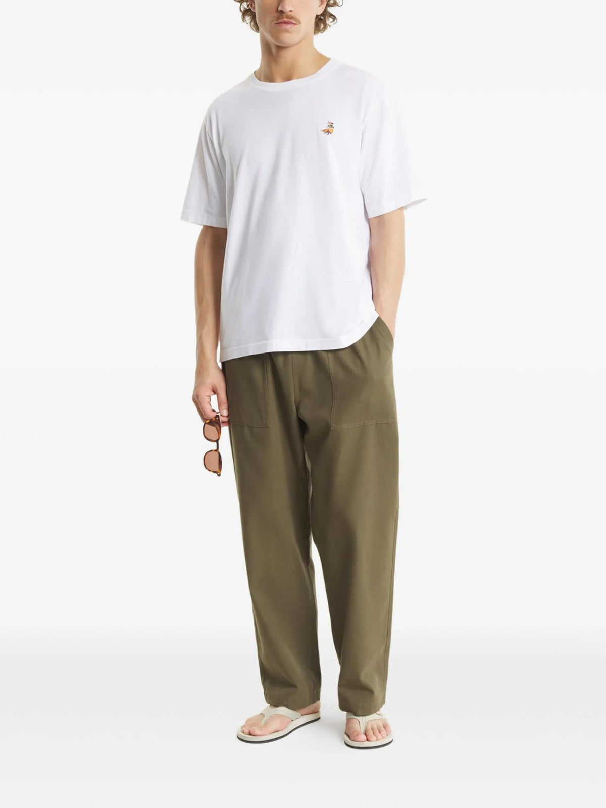Maison Kitsune Cotton Short Sleeve T-Shirt for Men