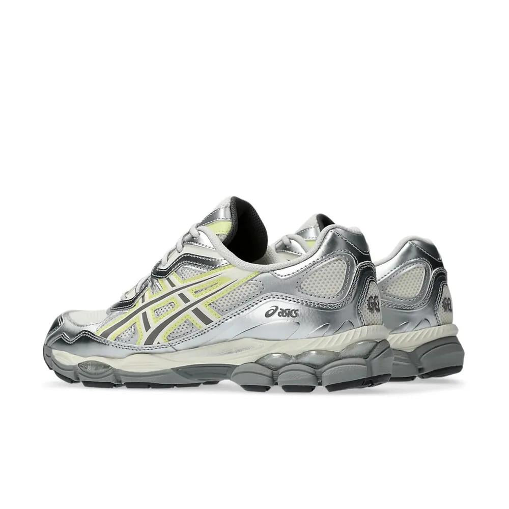Asics x emmi GEL-NYC White Hurdle Silver Yellow Low-Top Sneakers