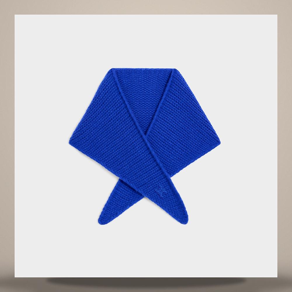 CELINE Bandana Cashmere Silk Scarf Royal Blue AA09J0899 07BR