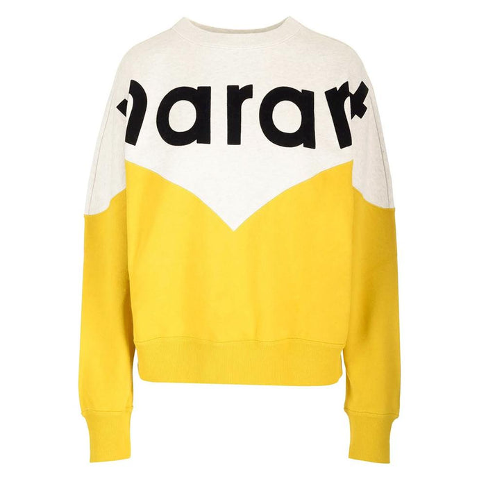 Isabel Marant Yellow Fleece-Lined HOUSTON Sweatshirt