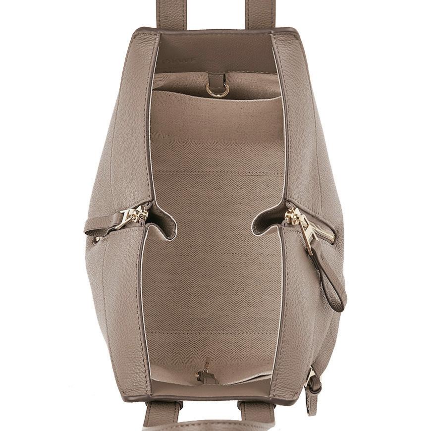 LOEWE Compact Hammock Leather Tote Bag Women Brown A538 H13X 23