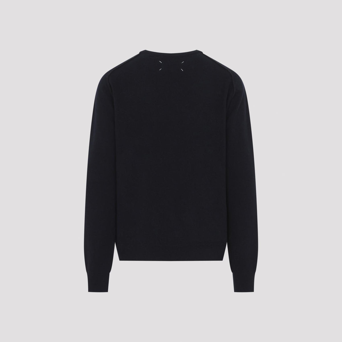 Maison Margiela Wool Blend Crewneck Knit Sweater Men’s Black