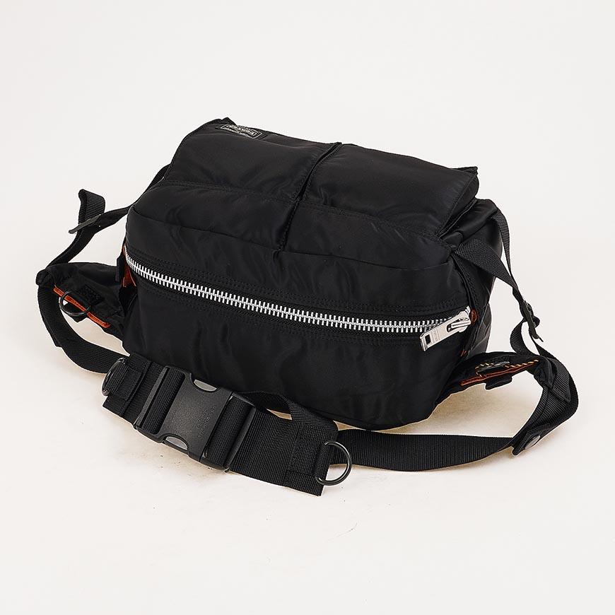 PORTER Unisex TANKER Hip Bag Waist Pack Black Nylon