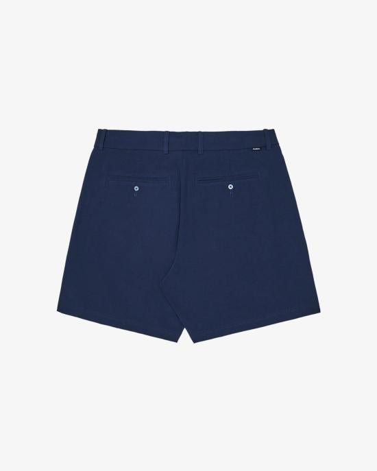 malbon Navy Athletic Golf Shorts for Men M9413 NVY