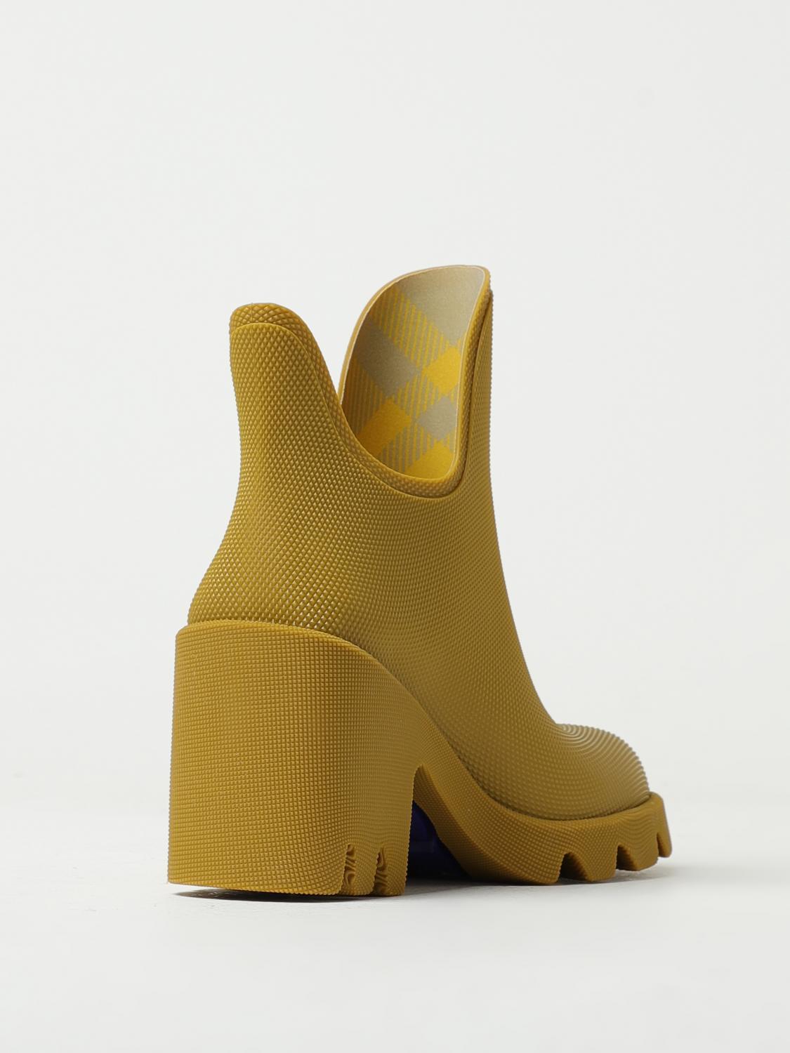 BURBERRY Black Leather Ankle Boots