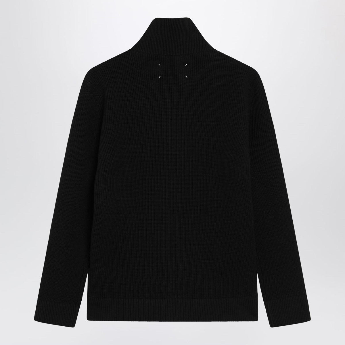 Maison Margiela Wool Zip-Up Knit Sweater for Men