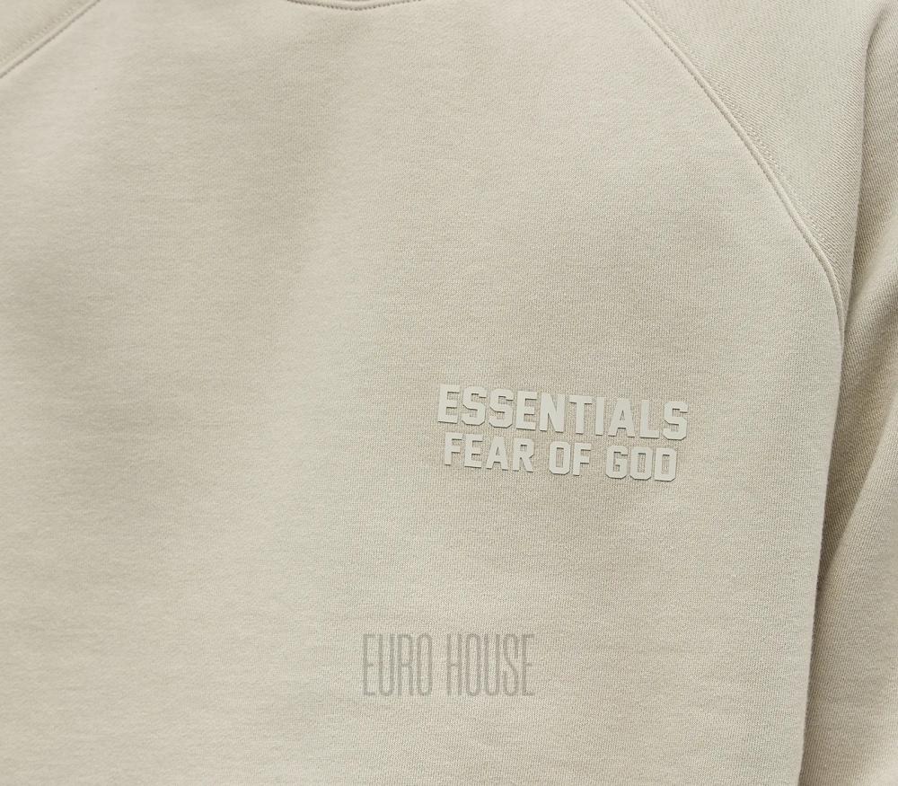 Fear of God Essentials Logo Appliqué Sweatshirt Light Gray Men
