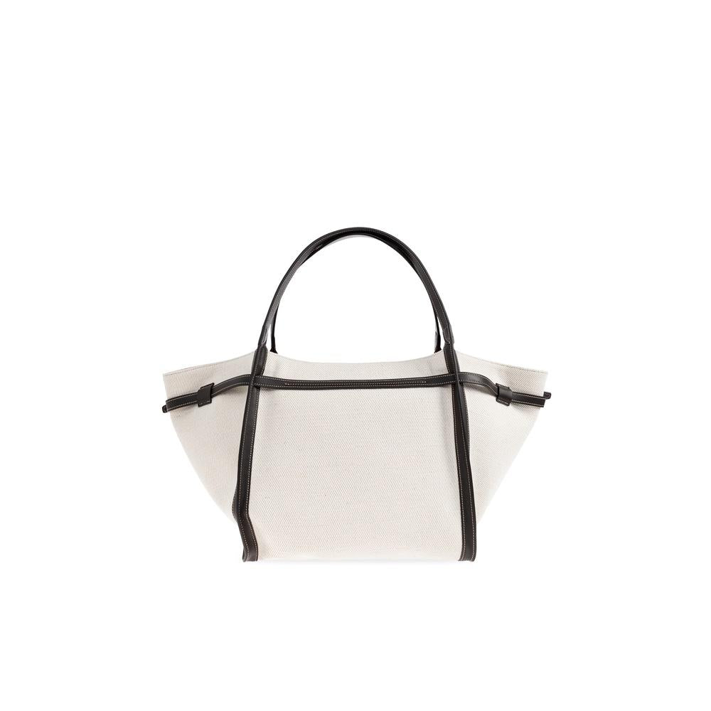 Tods T Timeless Medium Shopper Bag Beige Leather Tote