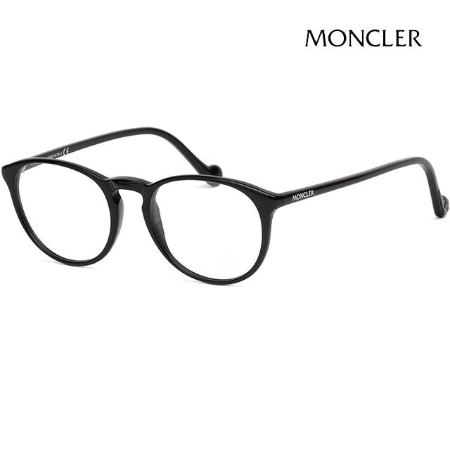 Moncler Lightweight Round Acetate Eyeglass Frames Black Unisex