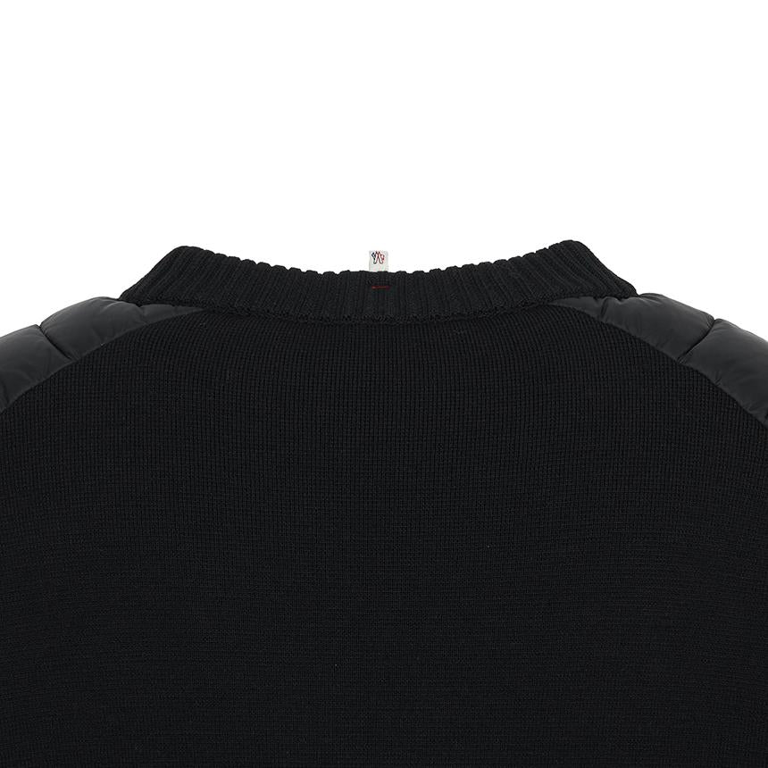 Moncler Grenoble Girocollo Black Wool Crewneck Sweater Men