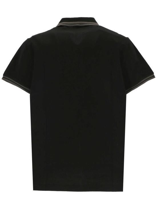 Etro Black Cotton Polo Shirt for Men MRMD0007 AC174 N0000
