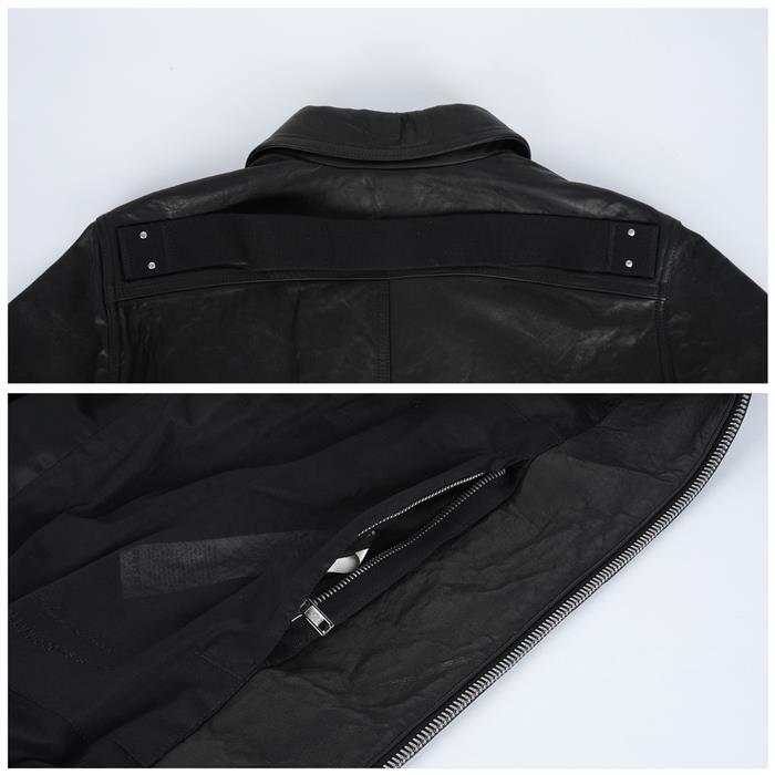 Rick Owens Brad Leather Zip Jacket RU01E5764 LNV 09