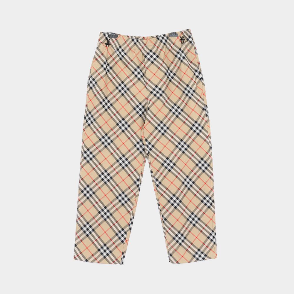 BURBERRY Vintage Check Back Pocket Knight Logo Men's Classic Pants