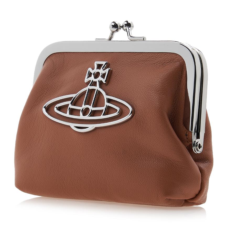 Vivienne Westwood Prime Purse Coin Wallet Navy Leather Women’s