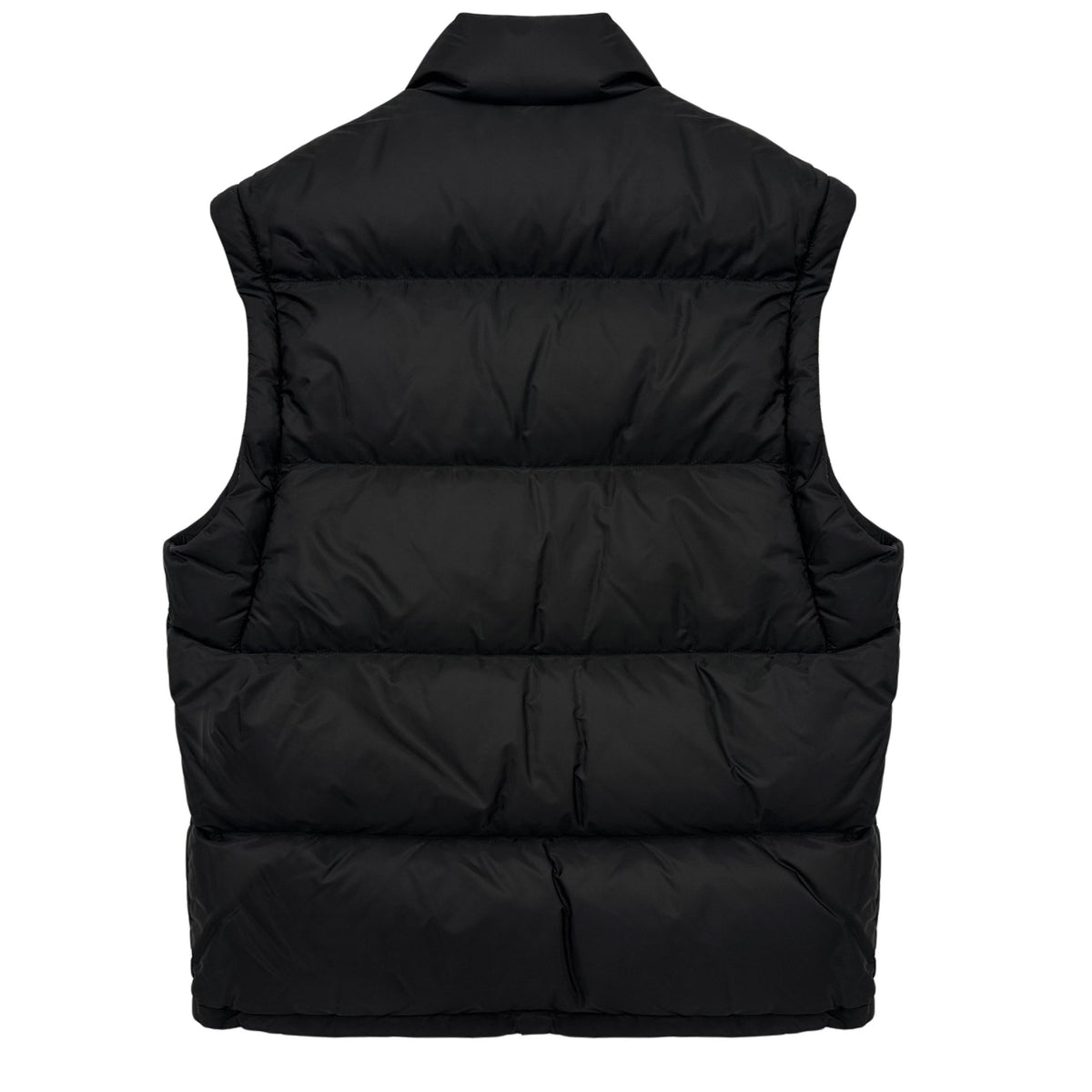 PRADA Goose Down Puffer Jacket Detachable Sleeves Triangle Logo Bla SGC863 F0002