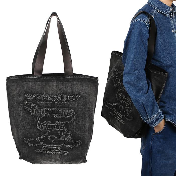 Y PROJECT Black Canvas Tote Bag