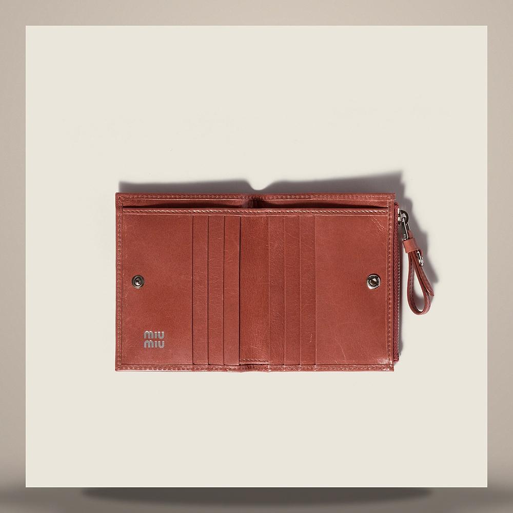 Miu Miu Small Leather Card Holder Wallet