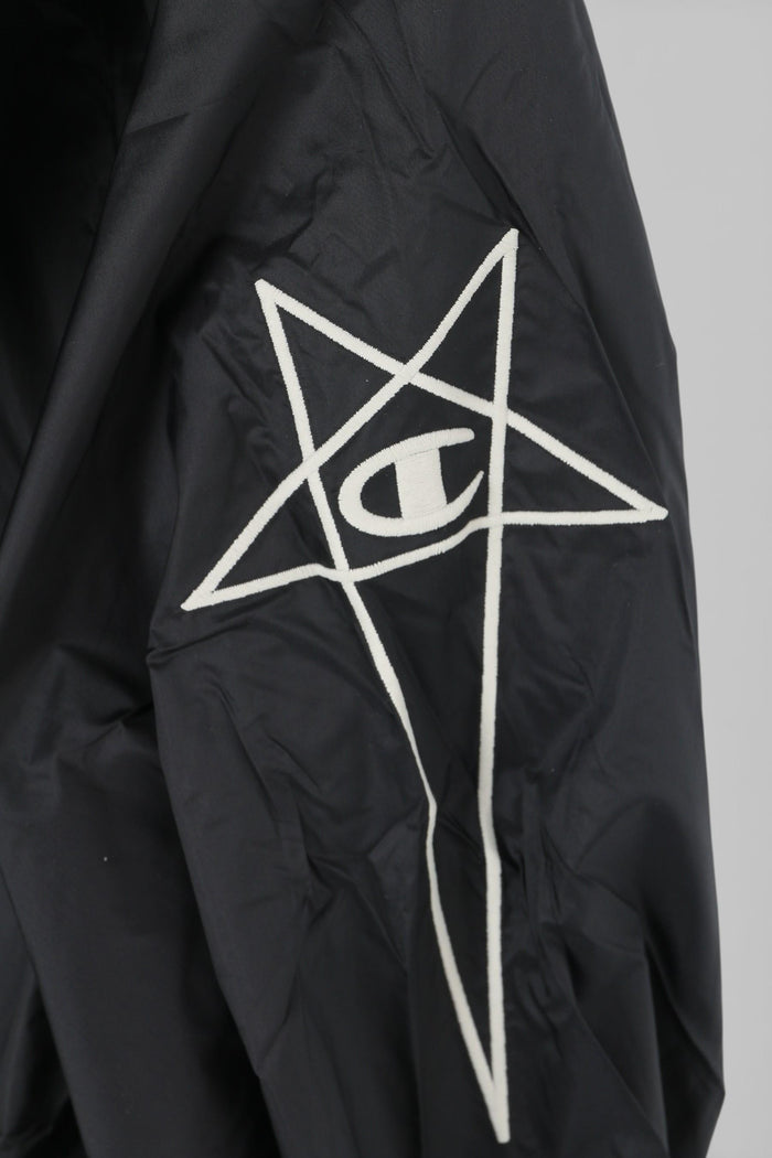 Rick Owens x Champion Light Nylon Mountain Hoodie Jacket Black