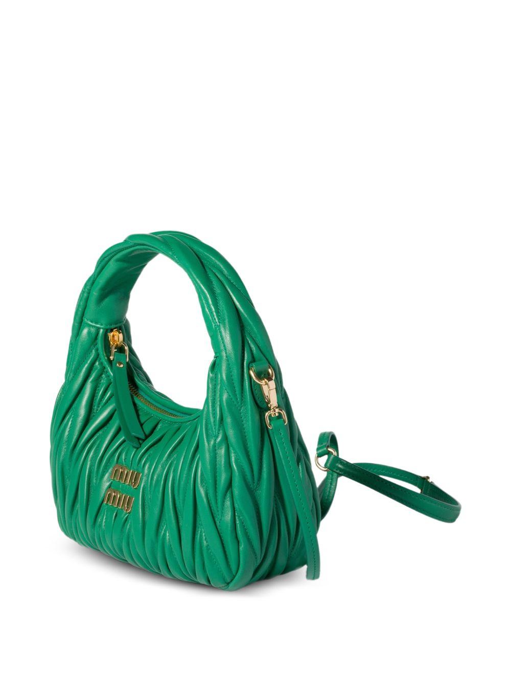 Miu Miu Leather Tote Bag Ivory