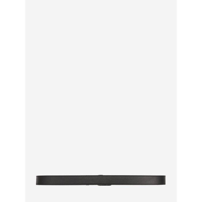 VALENTINO V Logo Leather Belt Black Men’s