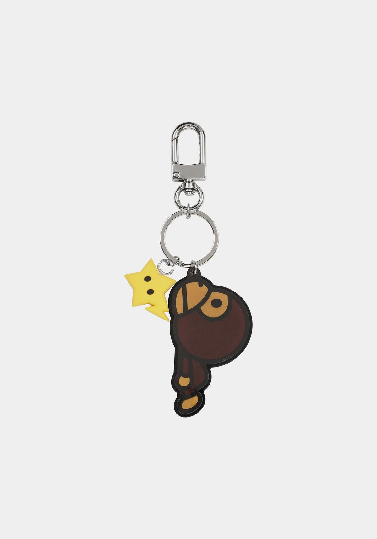 BAPE Brown Baby Milo Acrylic Keyring Unisex Accessory 002GDM303006K BROWN