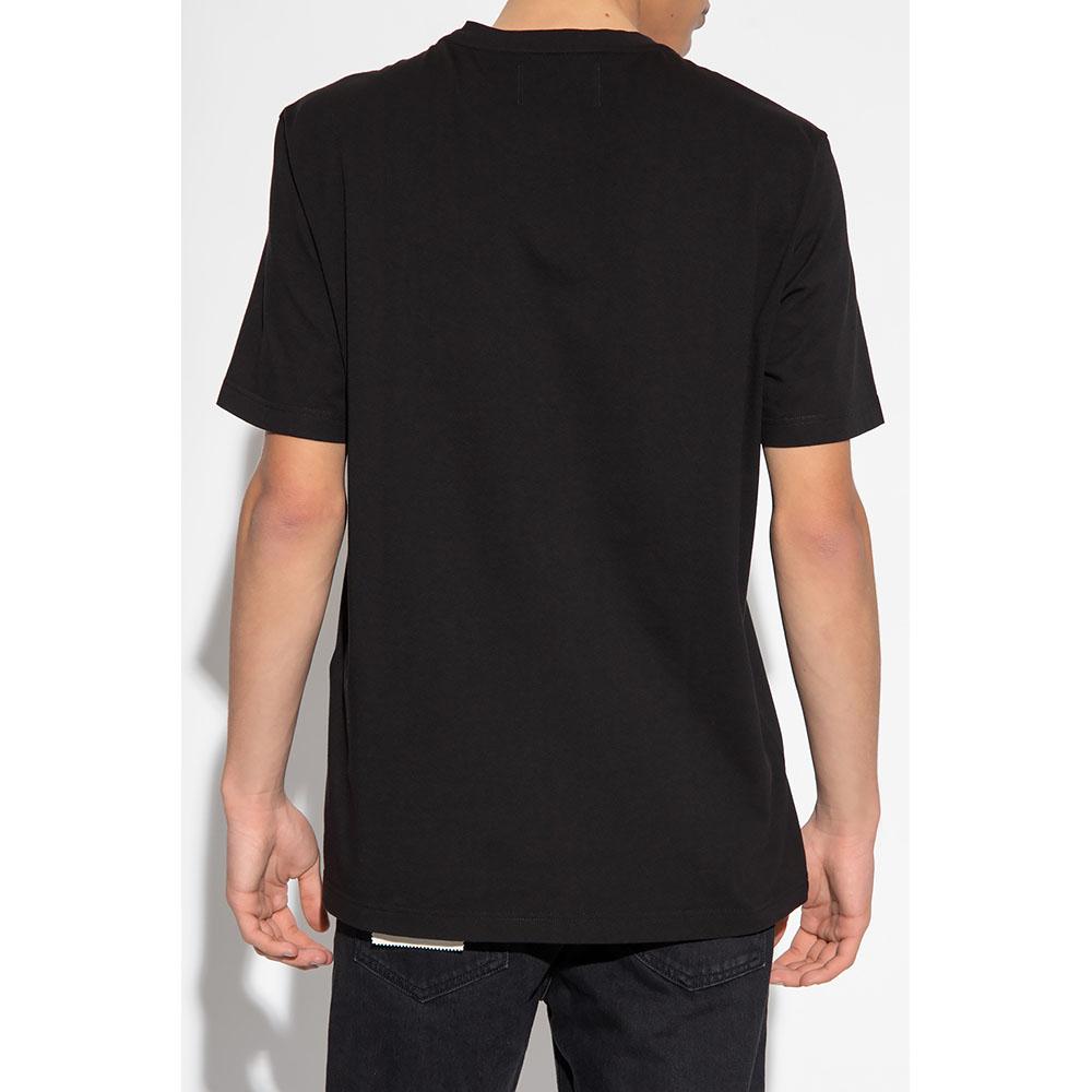 GOLDEN GOOSE Star Logo Black Men's Short Sleeve T-Shirt