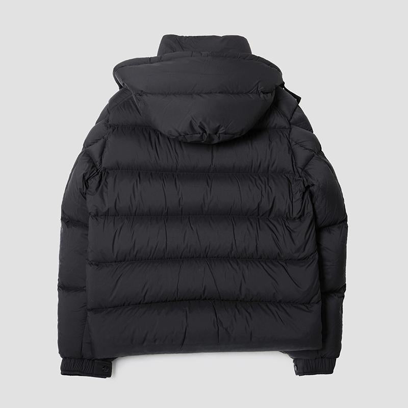 Moncler Maya 70 Hooded Short Down Puffer Jacket Black