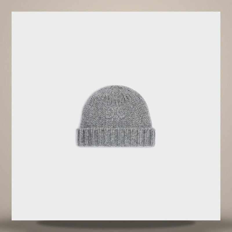 CELINE Triomphe Beanie Cashmere Silk Light Gray AA09Y0899 08GC