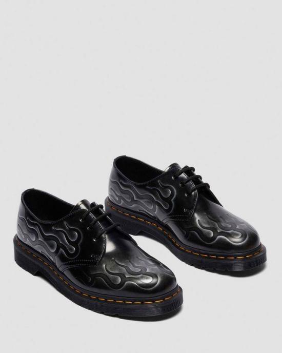 Dr.Martens Black Leather Combat Boots for Men 41765020 DOM