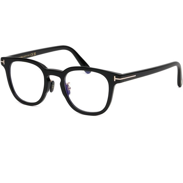 TOM FORD Blue Light Blocking Asian Fit Black Acetate Eyeglass Frame TF5922KB 001