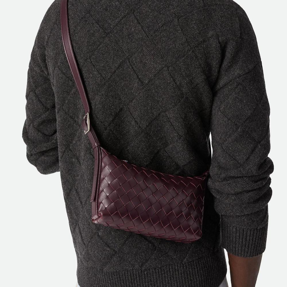 Bottega Veneta Dark Barolo Travel Phone Pouch