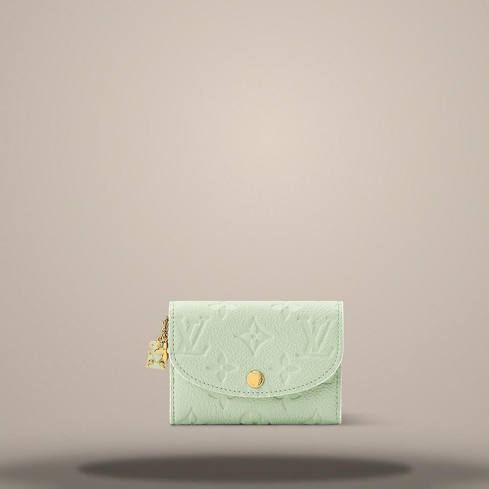 Louis Vuitton Rosalie Coin Purse Minty Lily White Tote Bag M29805