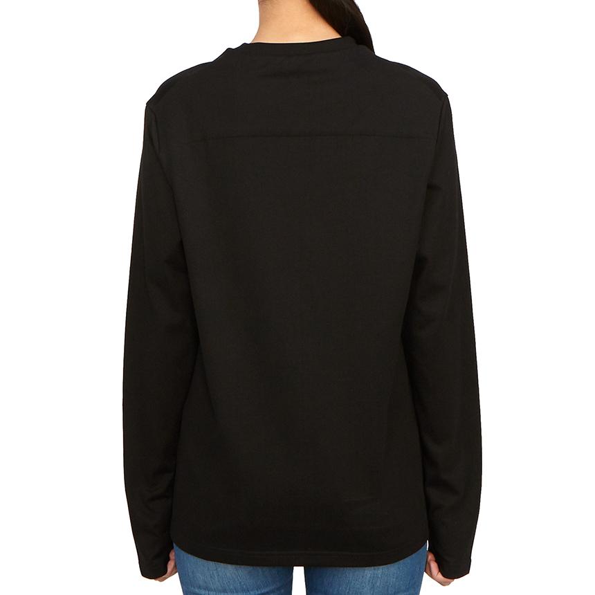 JIL SANDER Women’s Long Sleeve T-Shirt Black Cotton