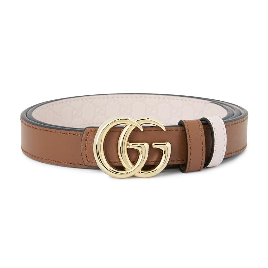 GUCCI GG Marmont Reversible Leather Belt for Women