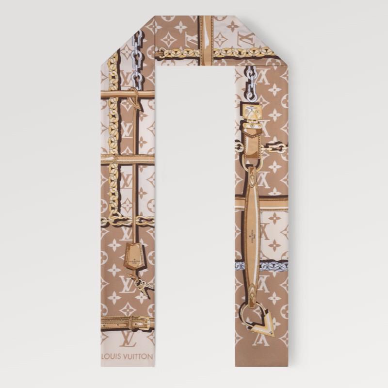 Louis Vuitton Monogram Confidential Bandeau Silk Scarf