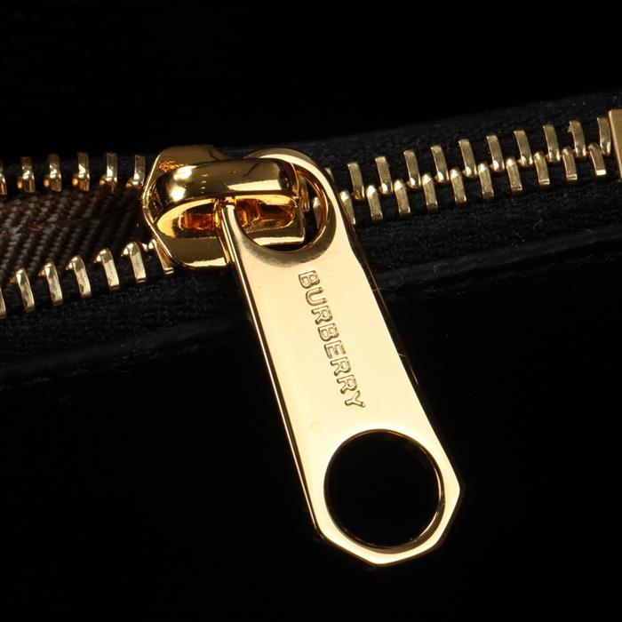 BURBERRY Vintage Check Leather Mini Tote Bag