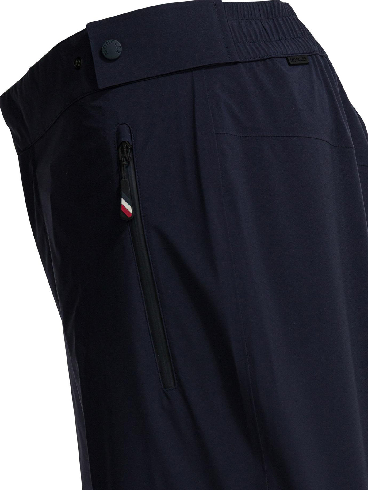 Moncler Navy Wool Suit Trousers for Men