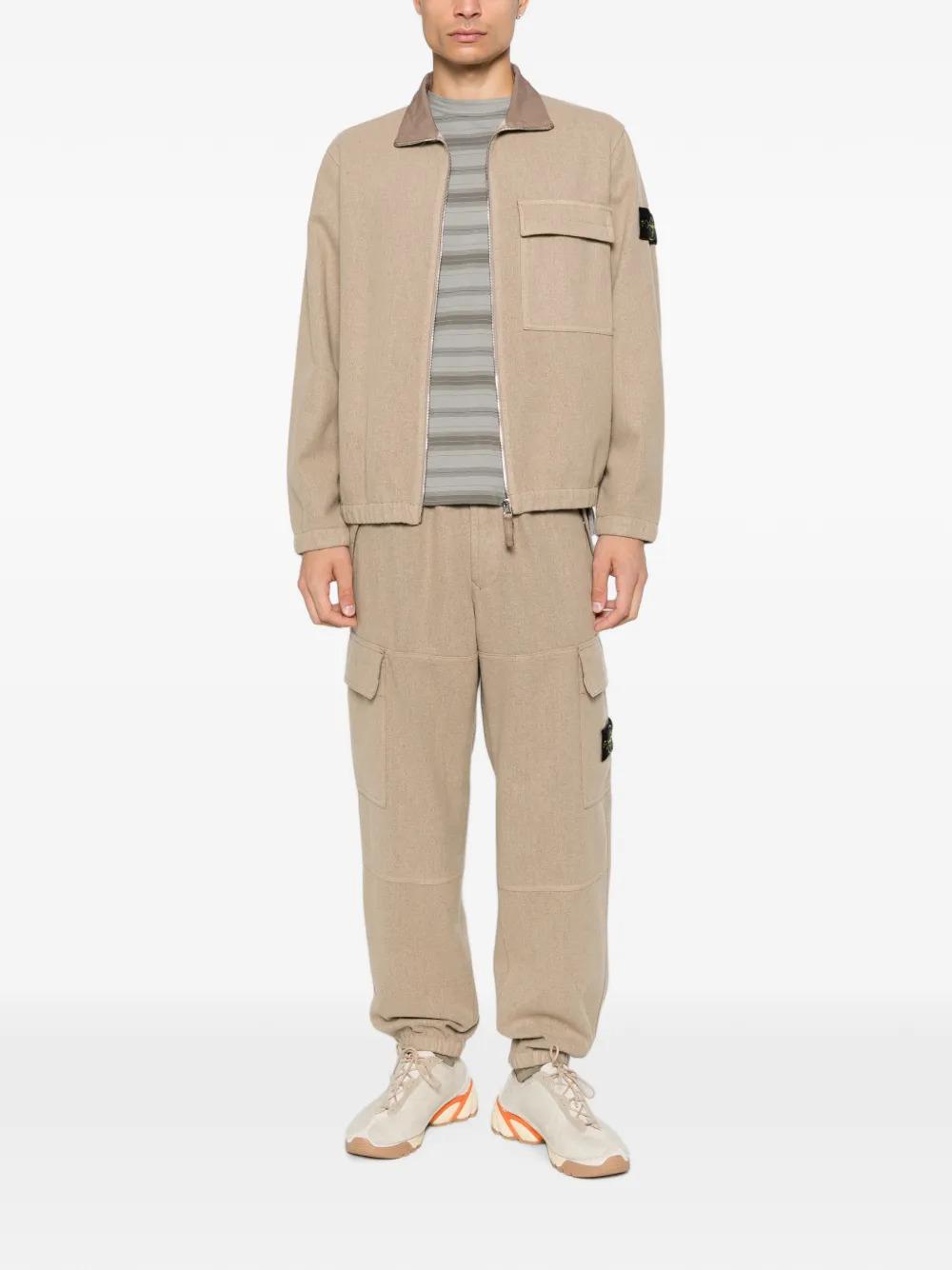 STONE ISLAND Cotton Cargo Pants Men FW26 Green