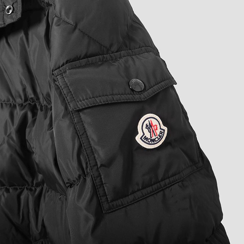 Moncler Maya Hooded Short Down Puffer Jacket Black