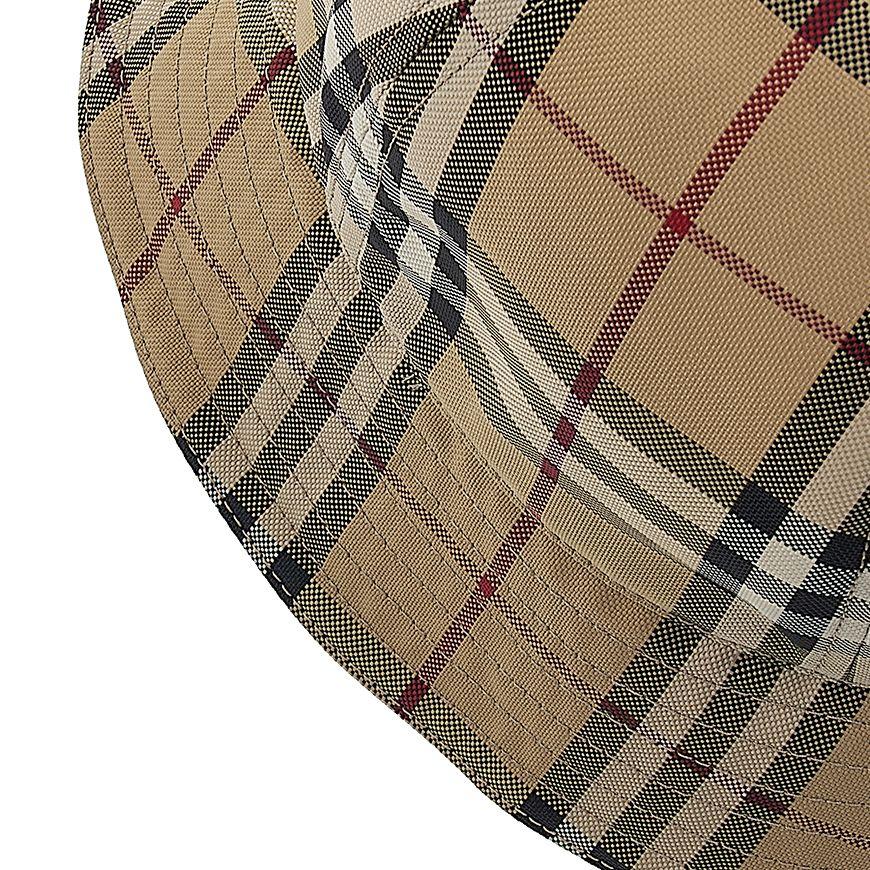 BURBERRY Vintage Check Nylon 6-Panel Bucket Hat Unisex