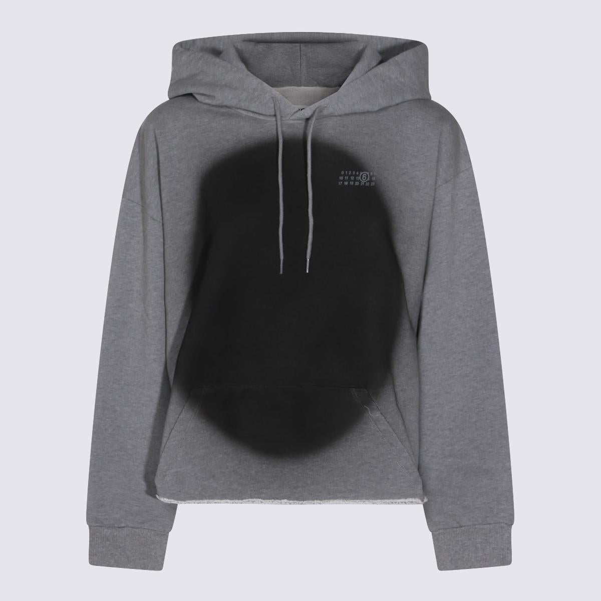 Maison Margiela Cotton Hoodie Women’s Pullover Sweatshirt Gray