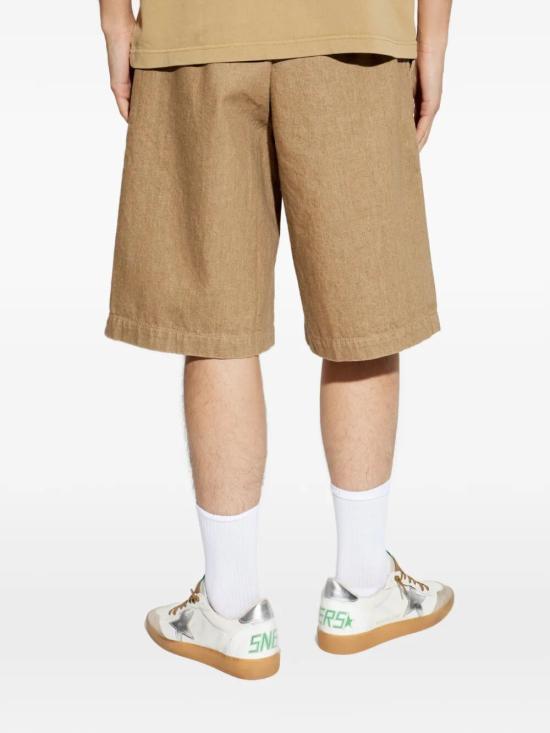JACQUEMUS Beige Cotton Drawstring Short Pants for Men SOM00544 AD00058150