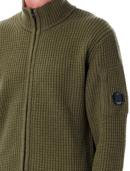 CP Company Capers Wool Zip-Up Knit Sweater for Men