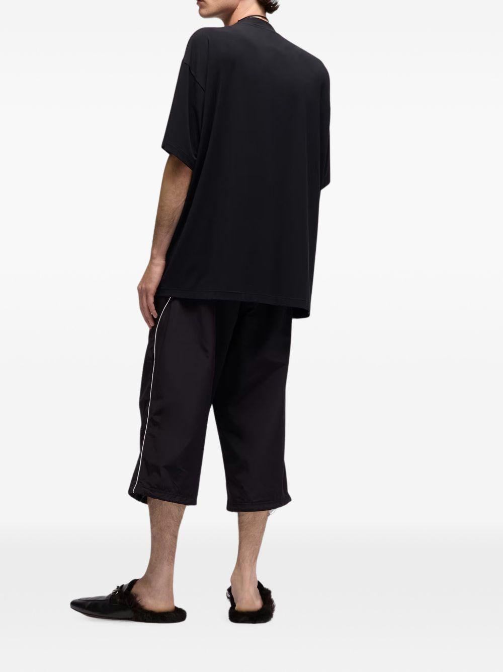 GUCCI Black Cotton Short Sleeve T-Shirt